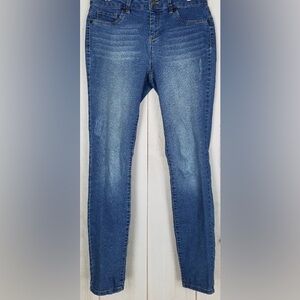 Artisan NY Mid Rise Straight Leg Jeans Size 8 Medium Blue Faded Wash